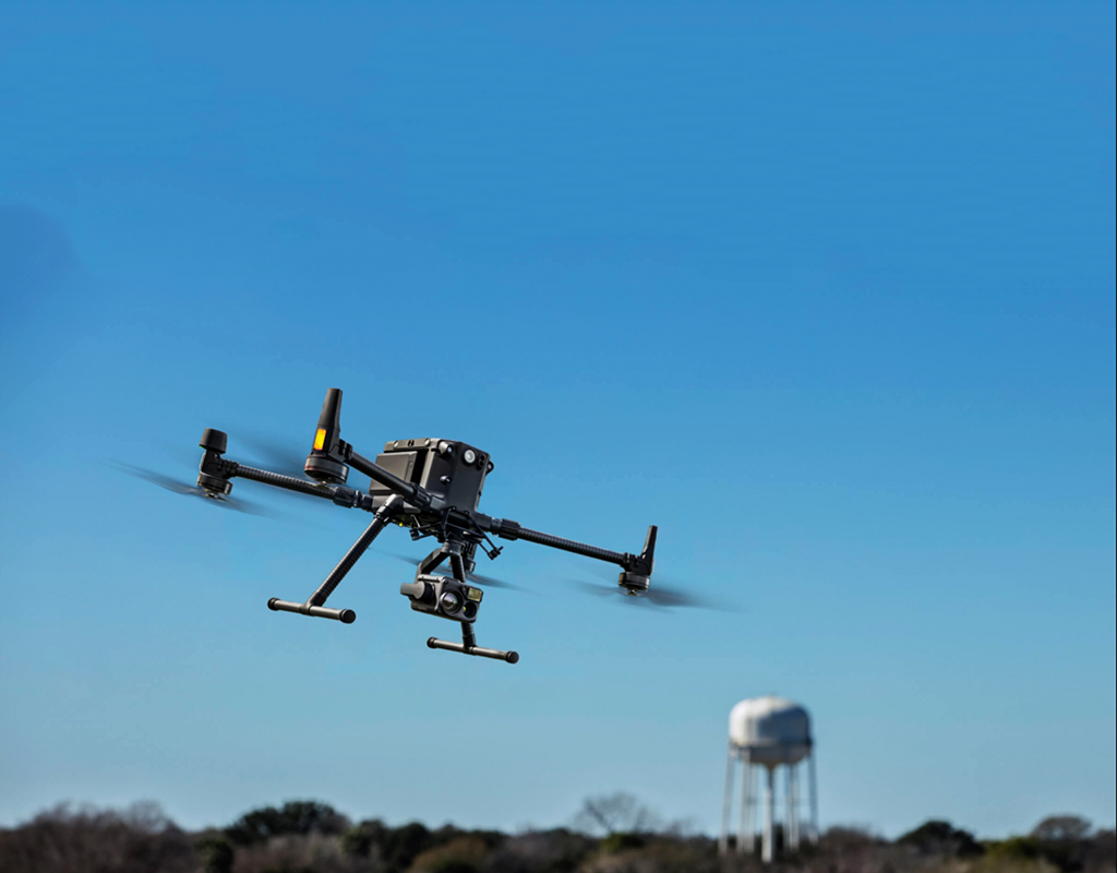 Commercial drone services include infrastructure inspections, gas leak detection, powerline inspections, first response, and precision agriculture applications. Volatus Aerospace Photo