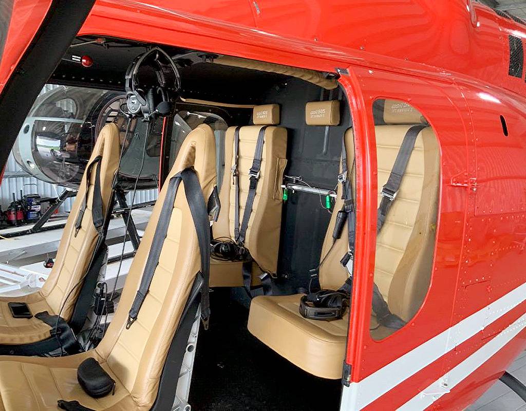 Developed as an attachment point for utility operations such as personal restraint harnesses during doors off flight operations, AeroBrigham’s assembly is now FAA approved as a Supplemental Type Certificate (STC) component. AeroBrigham Photo