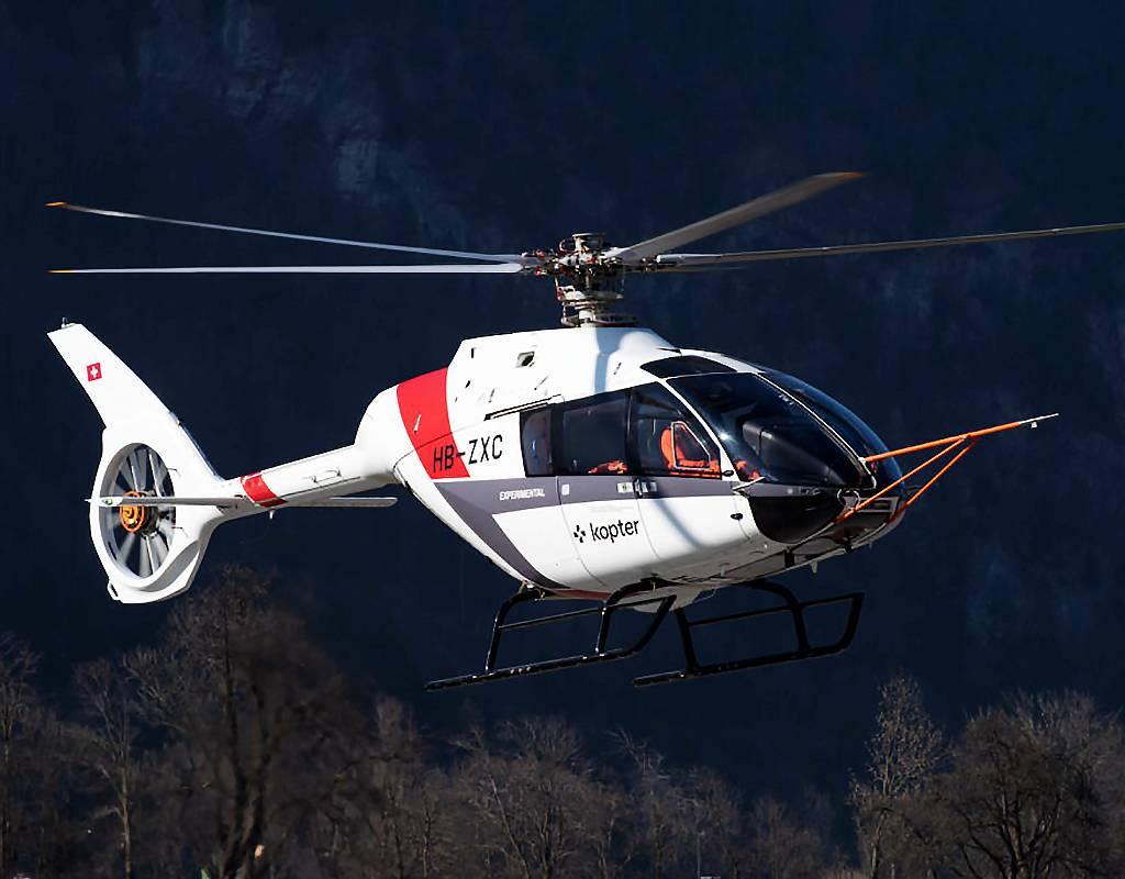The third prototype of the Kopter SH09 has already notched over 25 flight hours over 30 flights since it resumed flight tests with a new configuration in mid-January. Kopter Photo