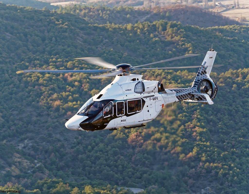 The H160’s Blue Edge blades and shrouded Fenestron tail rotor ensure low sound levels while delivering high end performance. Airbus Helicopters