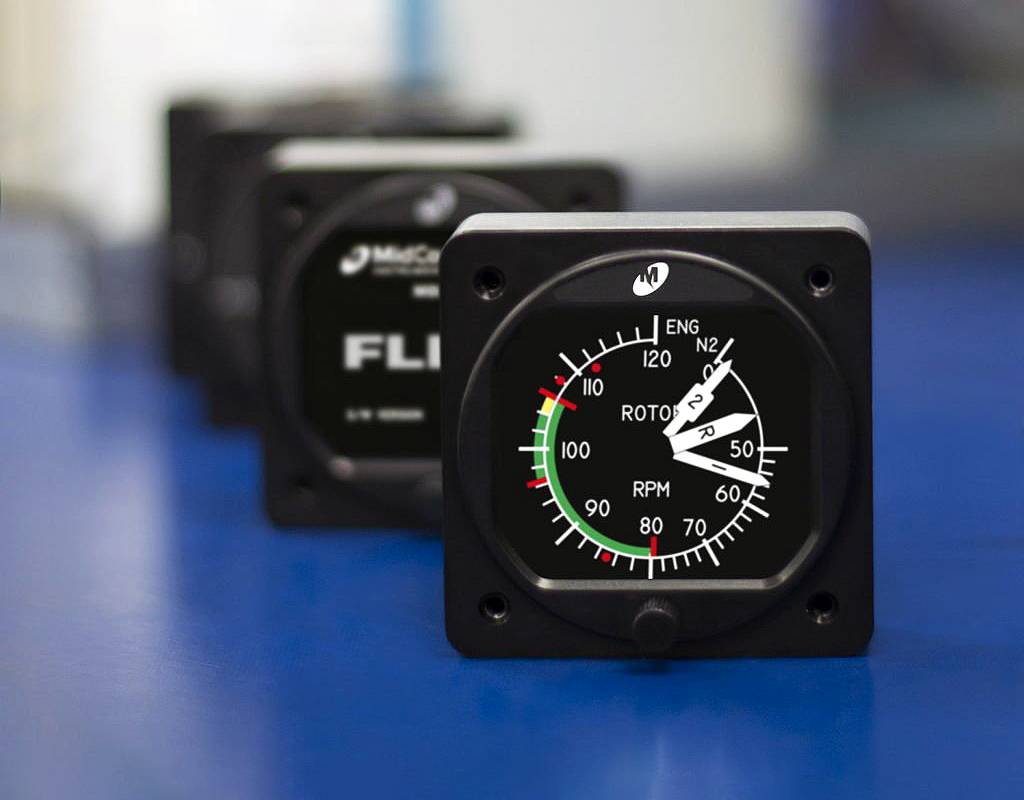 Mid-Continent’s Flex “custom function display” can be programmed to serve as any number of conventional or novel instruments. Mid-Continent Photo