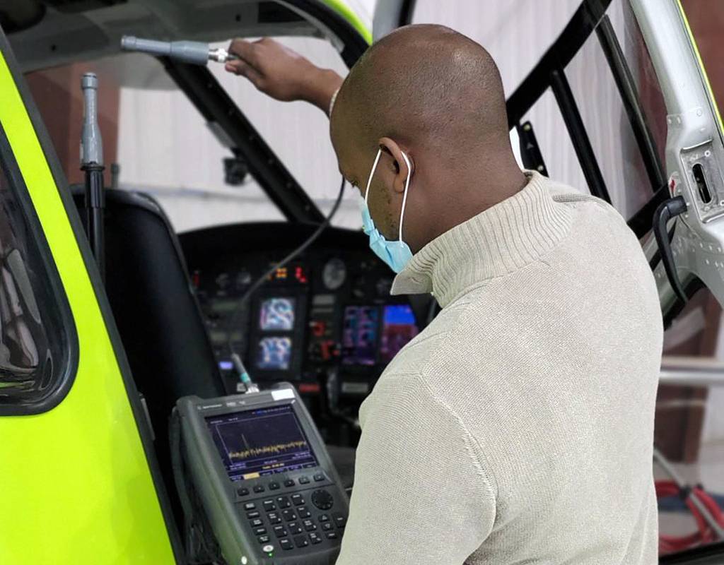 Liberty Partners’ AML STC permits helicopters operators to use a wide variety of portable electronic devices including Wi-Fi, cellular, and ‘mission-specific’ carry-on radios. Liberty Partners Photo