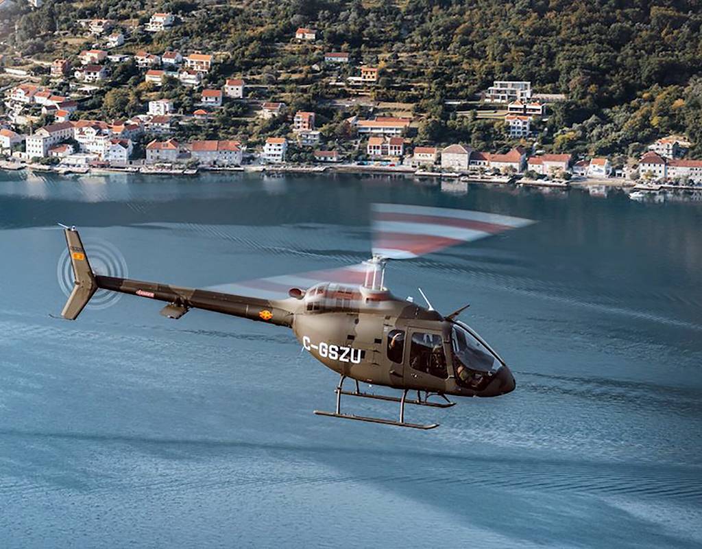 The Bell 505 recently delivered to the Montenegro Air Force. Bell Textron