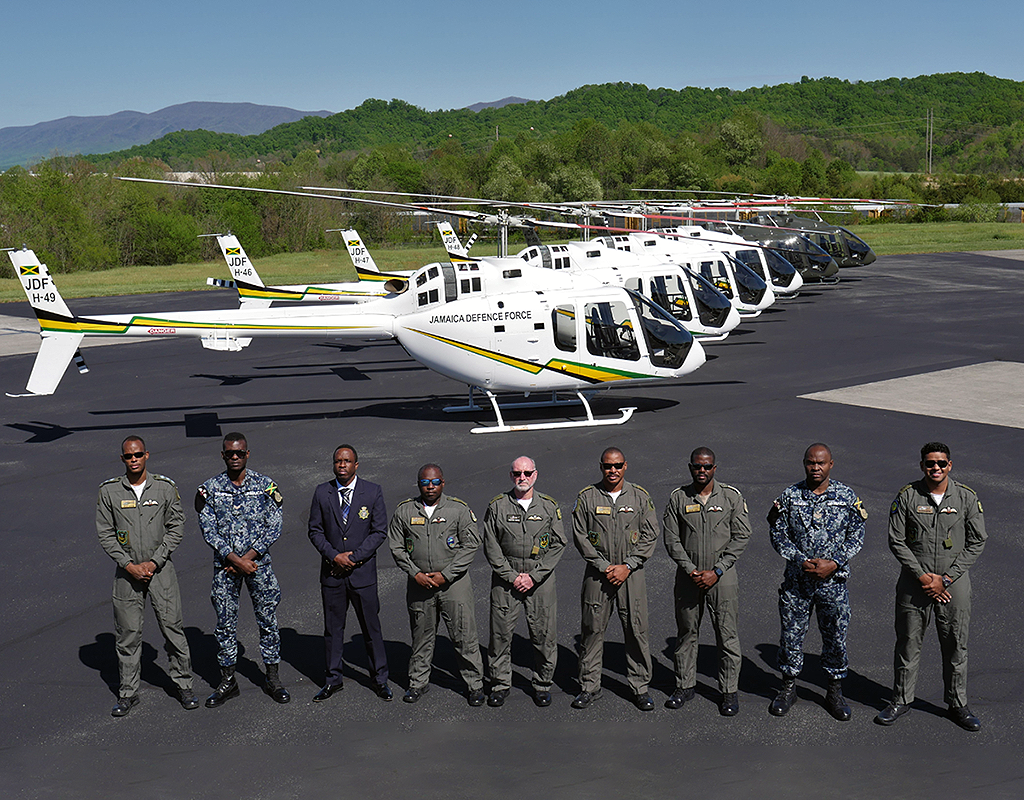 The Jamaica Defence Force’s sixth Bell 505 will support public safety missions to serve the citizens of Jamaica and be operated by its Caribbean Military Aviation School (CMAS). Bell Photo