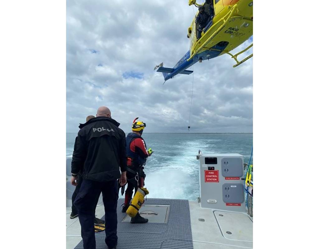 The winds were at 15knots in a northerly direction during the training, which was considered ideal. Queensland Police Photo