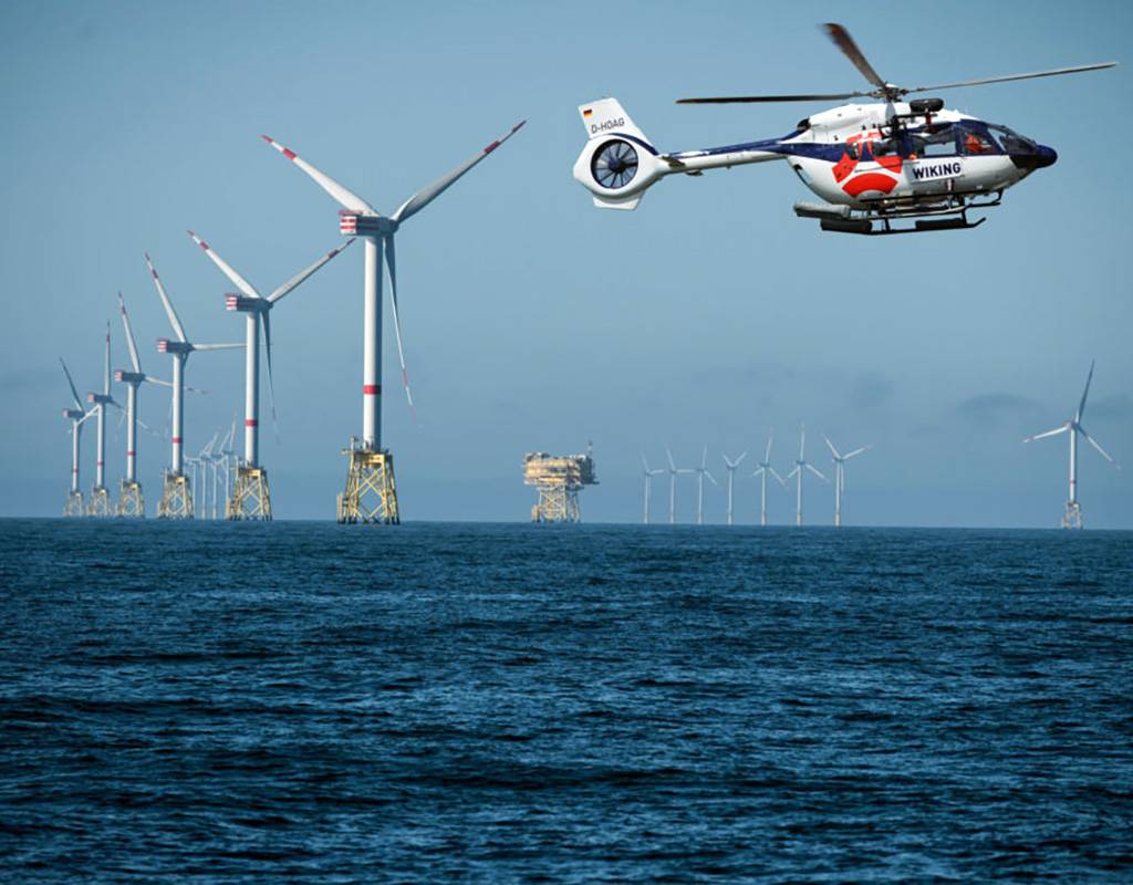 The Airbus H145 helicopter will continue to be operated across Wiking’s seapilot and offshore windfarm operations in the German North Sea and Baltic Sea regions. Wiking Photo
