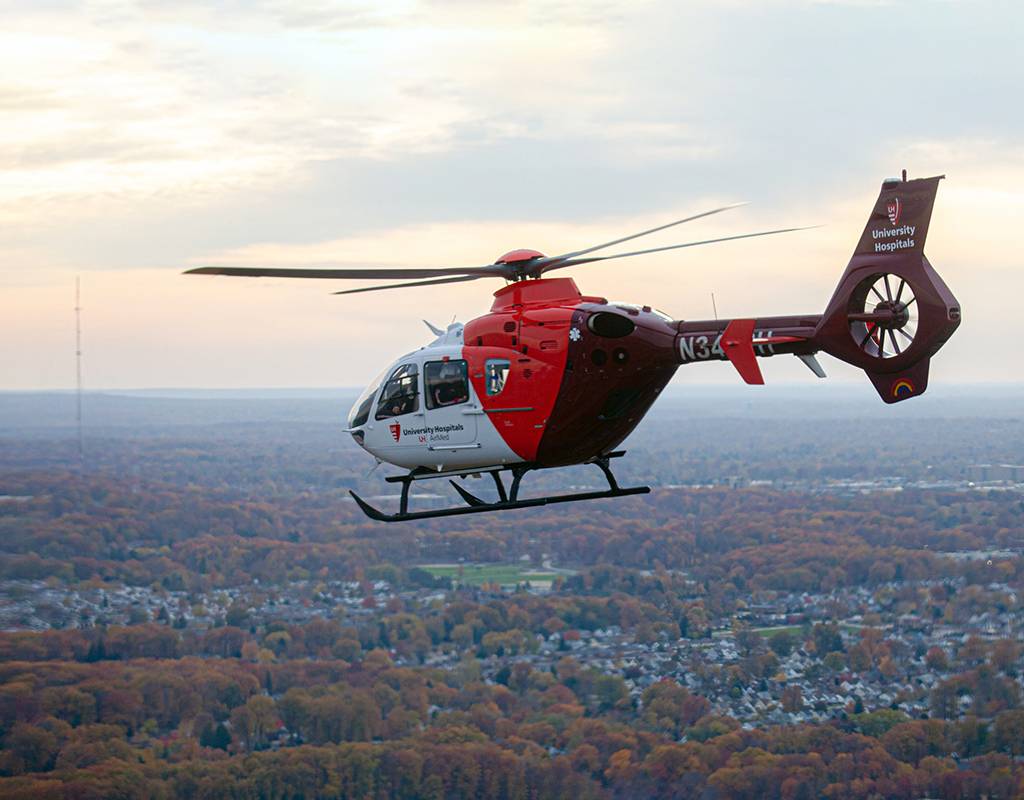 UH AirMed’s establishment of an additional base at UH TriPoint Medical Center will provide Lake County and its surrounding communities access to potentially lifesaving air medical services. UH AirMed Photo
