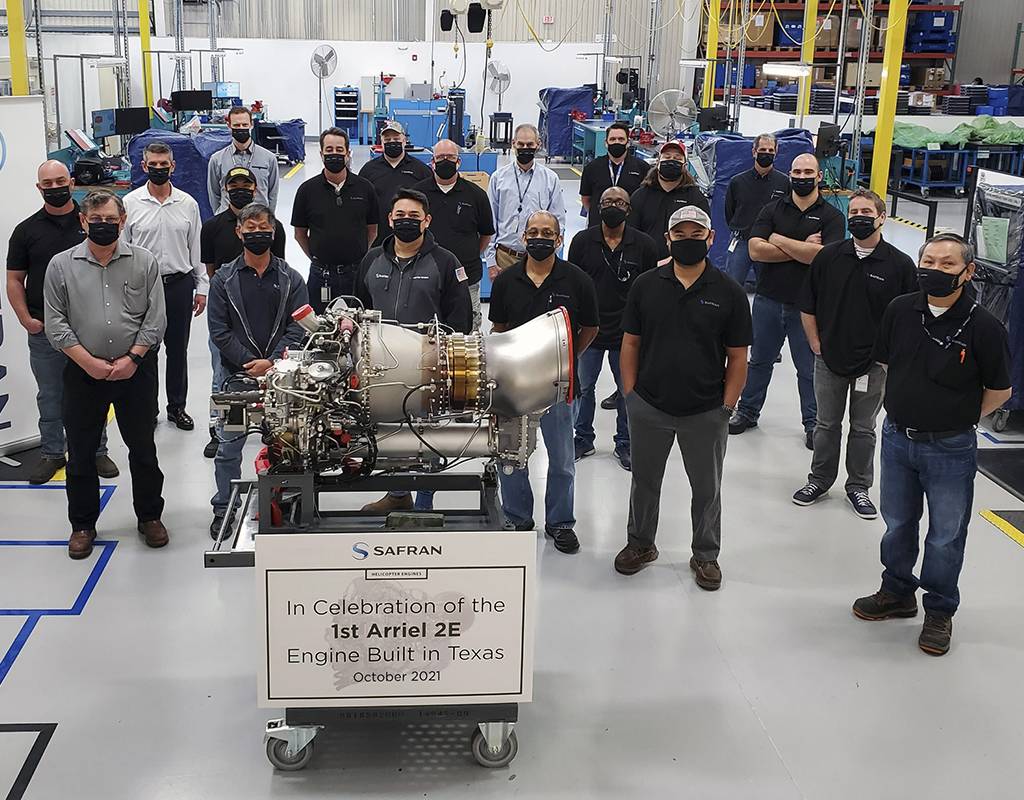Safran Helicopter Engines assembles, tests and supports several Arriel variants at the Grand Prairie, Texas facility. Safran Photo