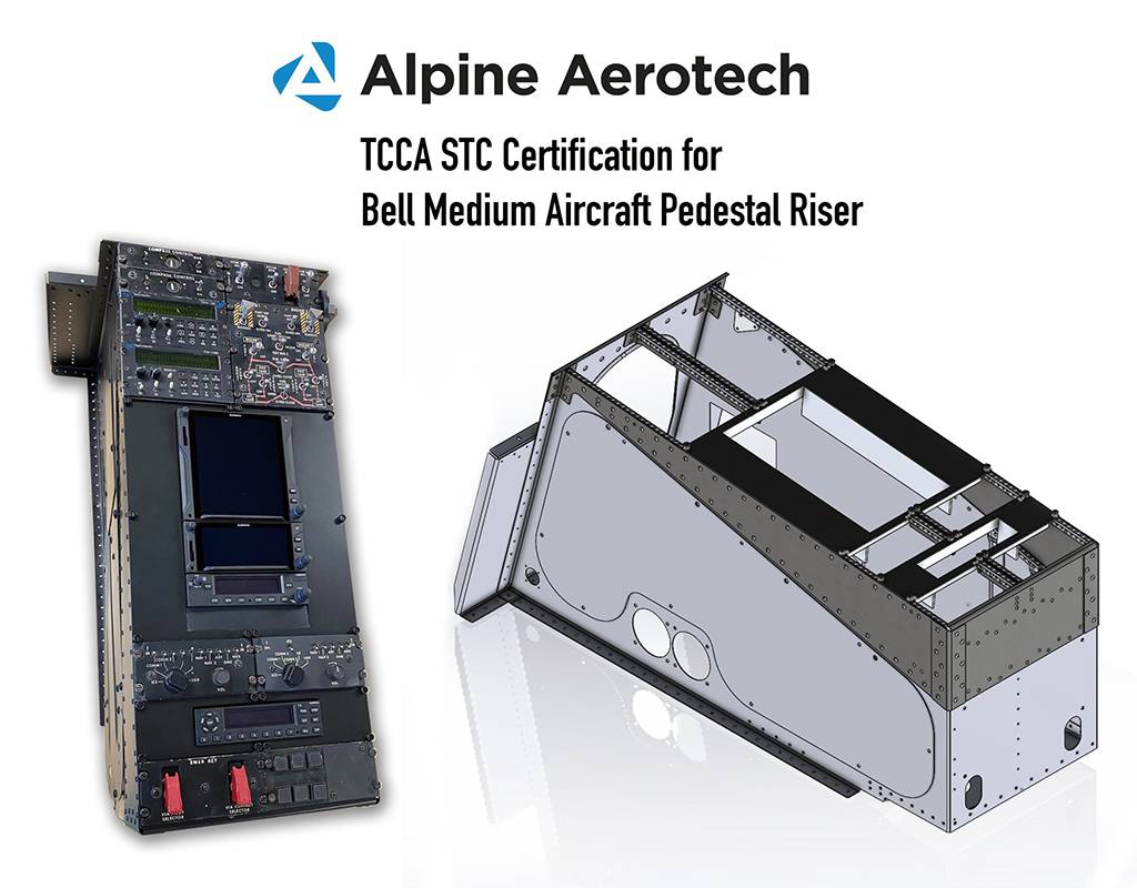 Bell center console riser. Alpine Aerotech Photo