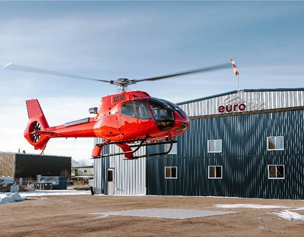 The Astronics Max-Viz 1200 and 1400 enhanced vision system carry U.S., Canada, and EASA STCs for the Airbus EC130 B4 and T2 helicopters. Astronics Photo