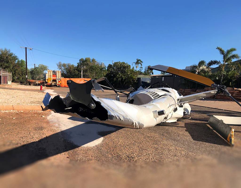 The ATSB made the call for information as it releases an investigation update from its ongoing investigation of a fatal Robinson R44 helicopter accident in Broome, Western Australia, on July 4, 2020. ATSB Photo