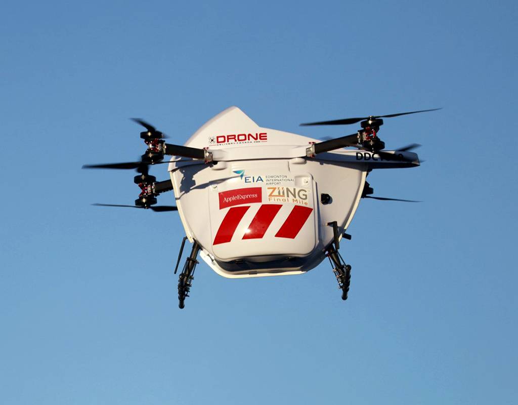 The Sparrow drone will soon be carrying commercial cargo packages on behalf of clients Ziing Final Mile and Apple Express. EIA Photo