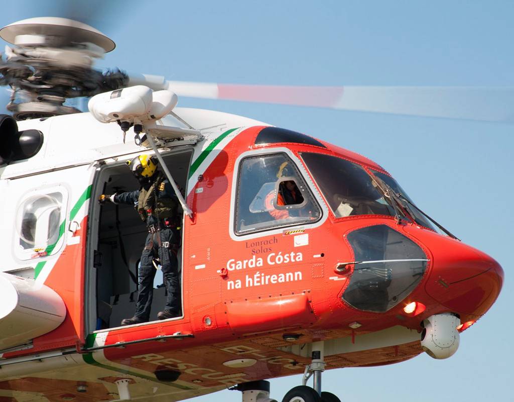 CHC Helicopters operates five search-and-rescue S-92 helicopters for the Irish Coast Guard. CHC Photo