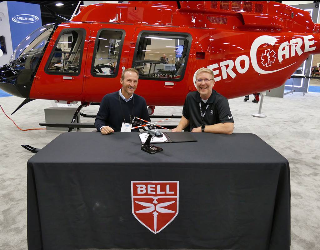 The five Bell 407GXi helicopters will join Classic Air Medical’s mixed fleet of rotorcraft and fixed-wing aircraft. Bell Photo