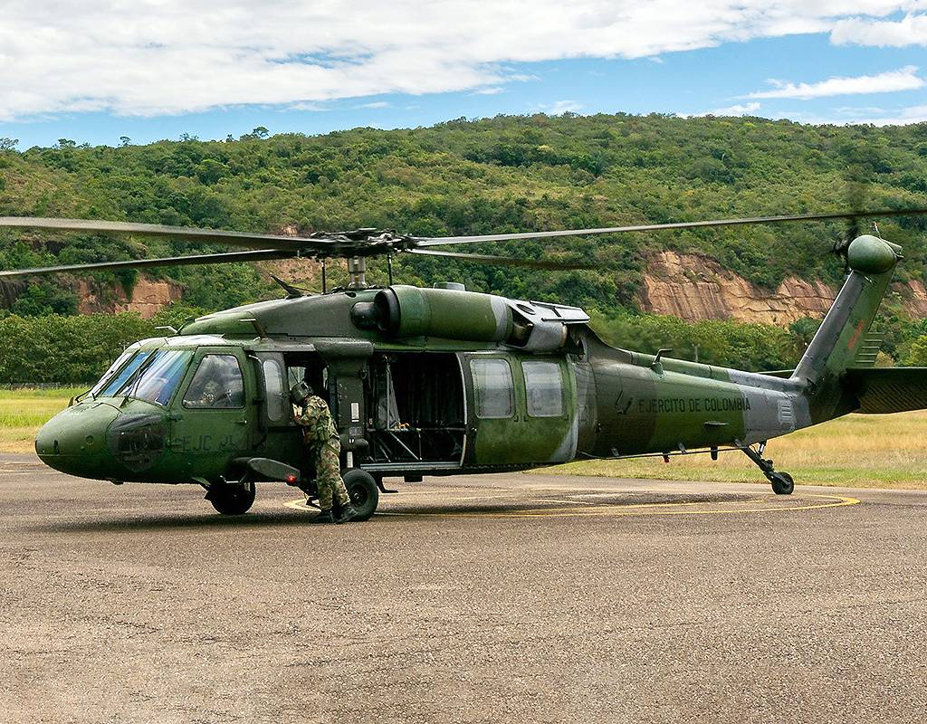 CIAC will supply spare parts for Black Hawk helicopters operated by the Colombian Military and National Police. Sikorsky Photo