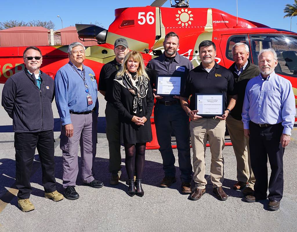 Papillon received the Diamond Awards for its Part 135 Air Carrier Operation and Part 145 Certified Maintenance Repair Station. Papillon Photo