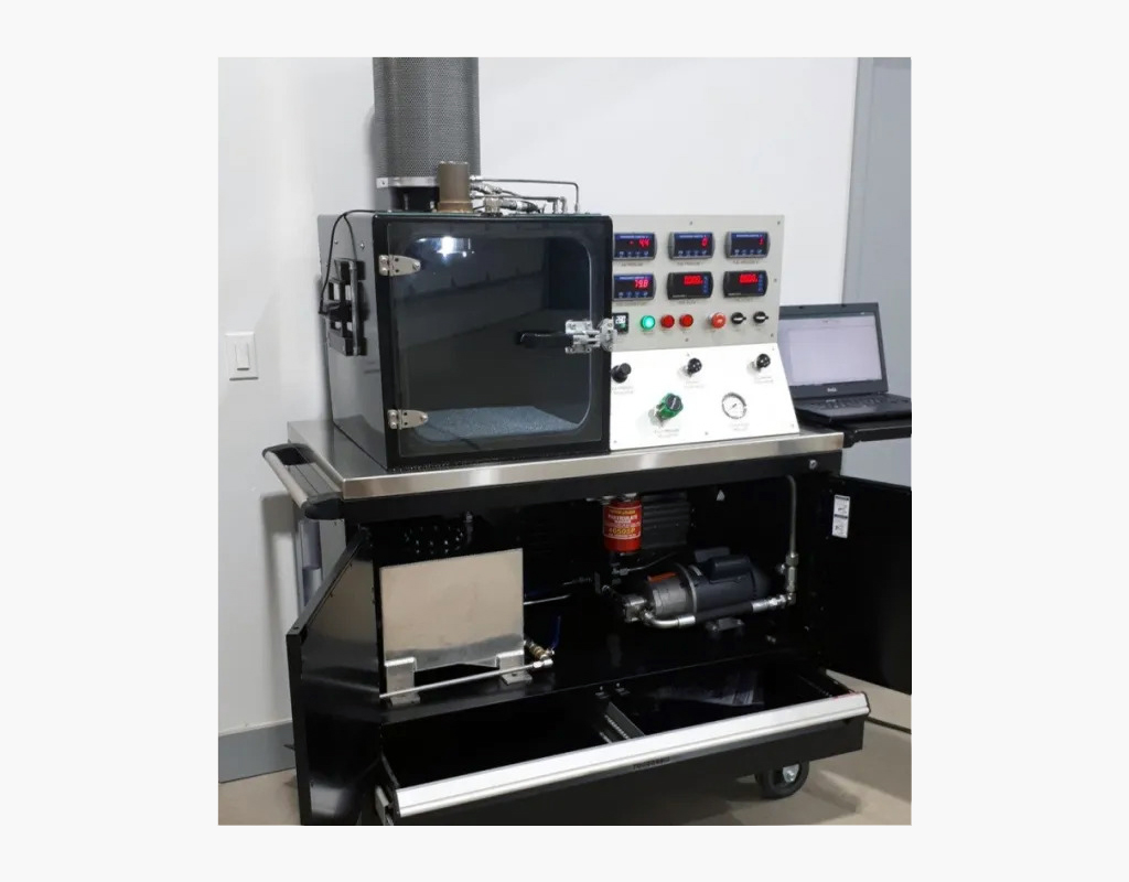 XL Aero’s fuel nozzle test stand offers a true turnkey solution, including a portable test stand, test fixtures and training to facilitate regulatory approval. XL Aero Photo