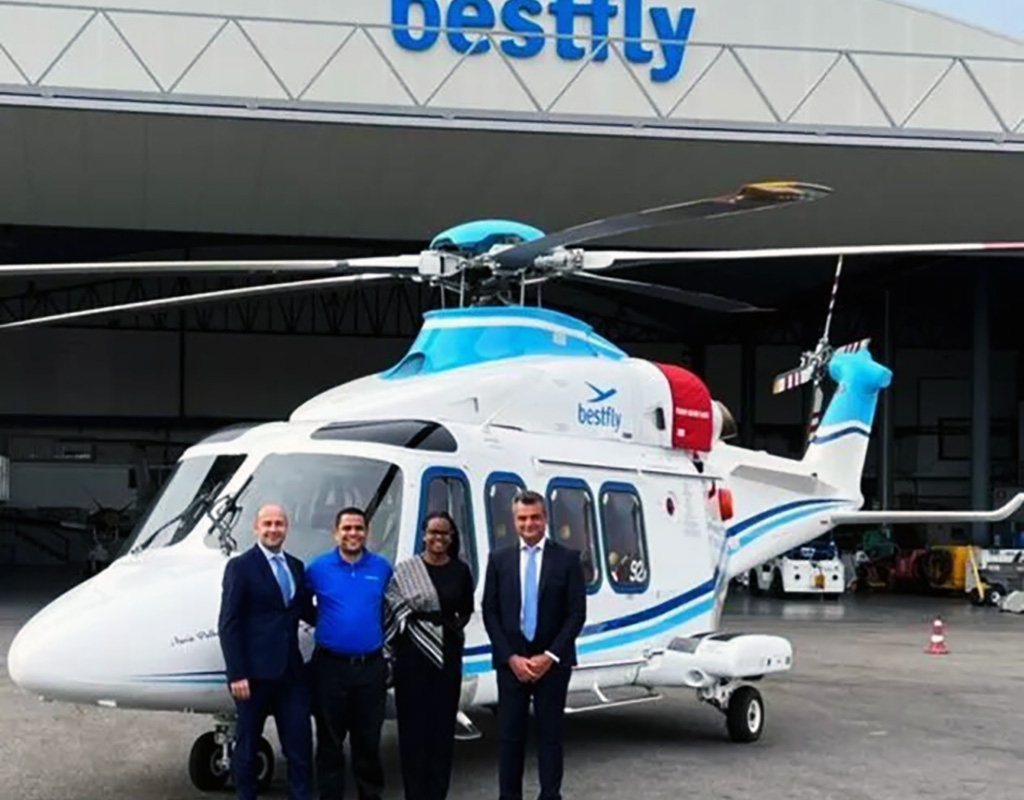 The recently ordered AW139 will add to Bestfly’s two previously leased AW139s and four AW169 light intermediate twins purchased at the end of 2021. Leonardo Photo