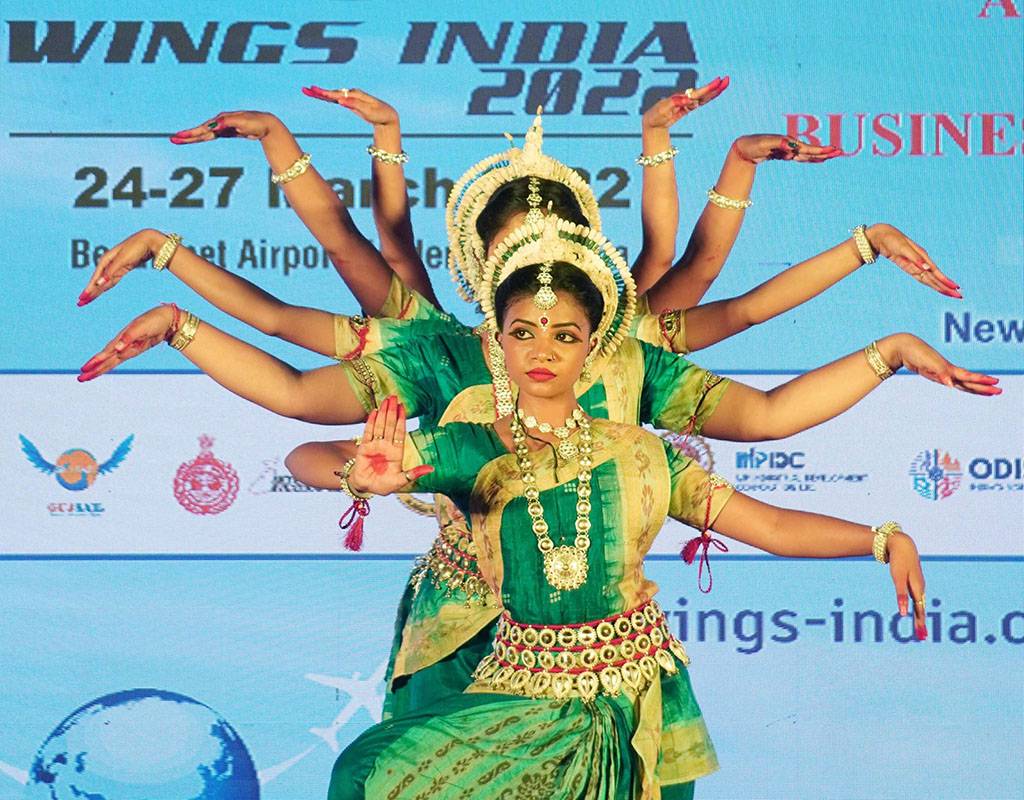 The awards presentation included several entertainment programs. Wings India 2022 Photo