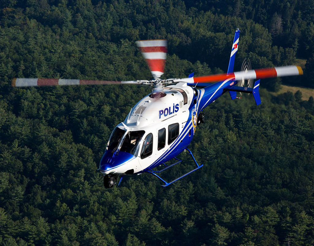 There are over 100 Bell helicopters in operation in Turkey. The aircraft are used for law enforcement, forestry, military, emergency medical services and corporate missions. Bell Photo