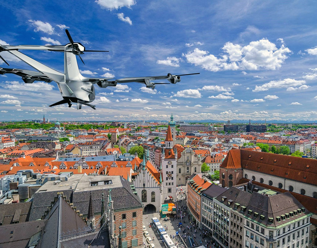 Air Mobility Initiative will pursue urban air mobility within and between German cities. Productions Autrement Dit and Airbus Helicopters Image