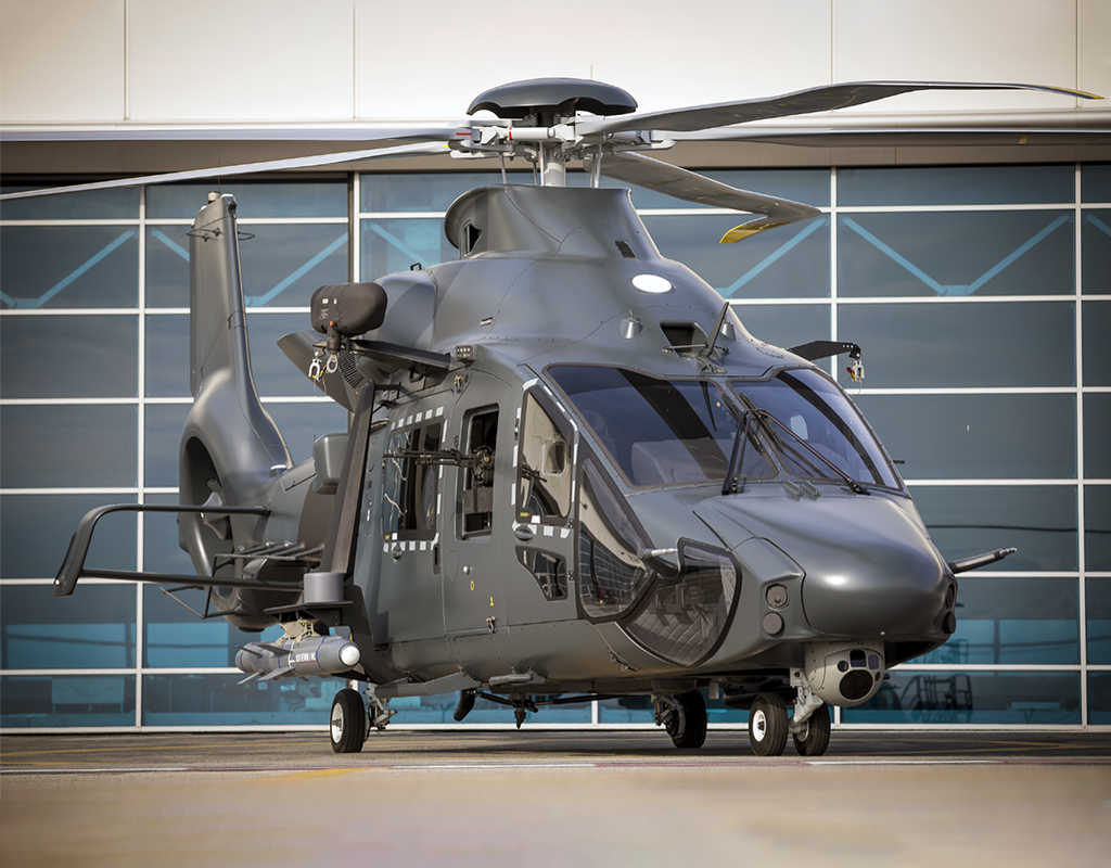The 169 H160M helicopters to be delivered by Airbus to the French Army, Navy, and Air Force will be factory-equipped with Skytrac’s SDL-700 to enable broadband low Earth orbit (LEO) satellite connectivity to support high value mission-critical capabilities. Skytrac Photo