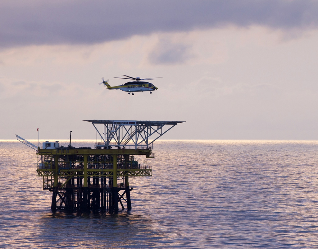 CHC provides offshore transport in the oil and gas sector. UK Government Photo