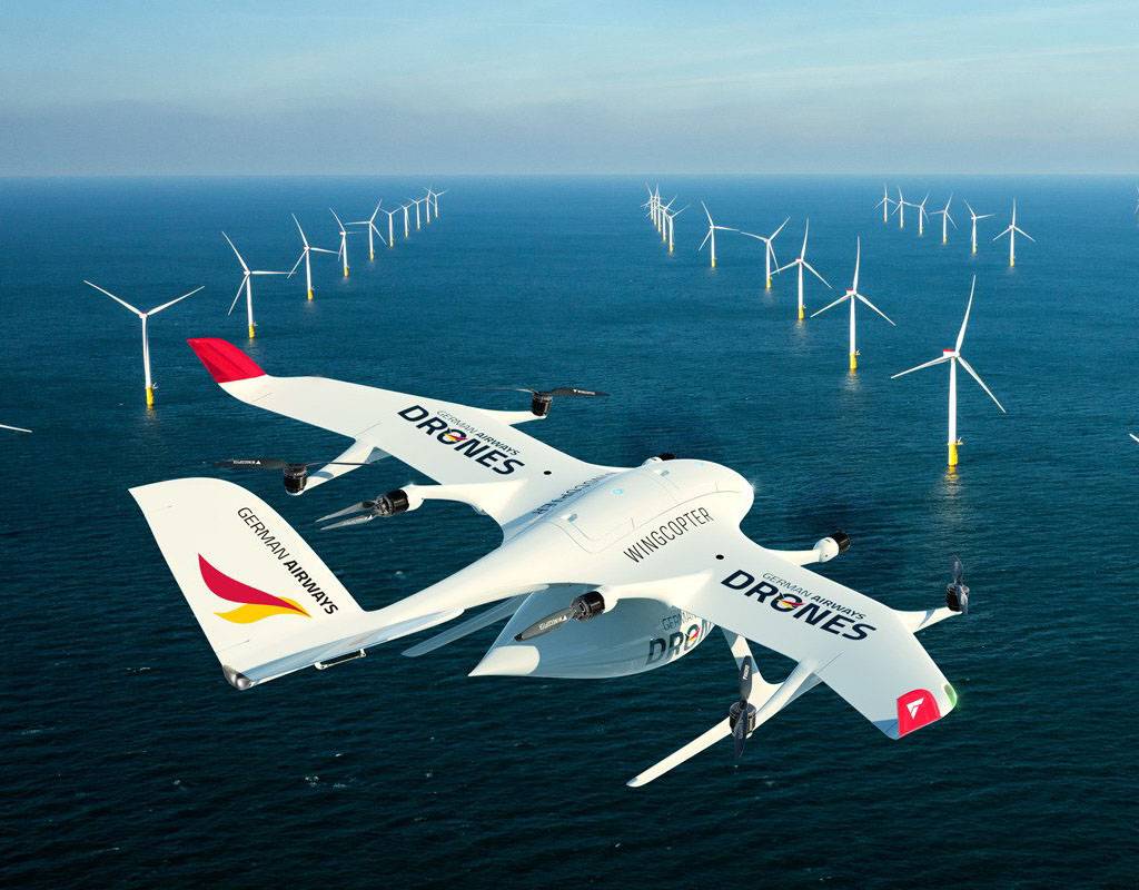 Zeitfracht Group has ordered 17 Wingcopter delivery drones and signed an option to purchase another 115. Wingcopter Image