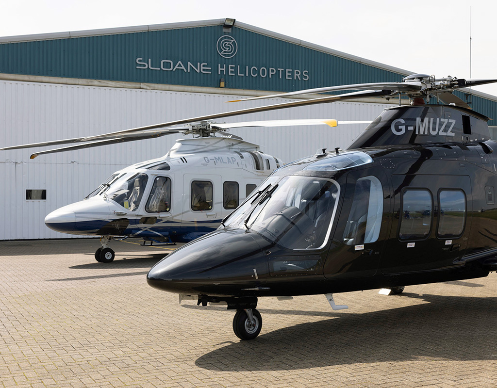 Agusta branding event at Sloane Helicopters. Leonardo Image