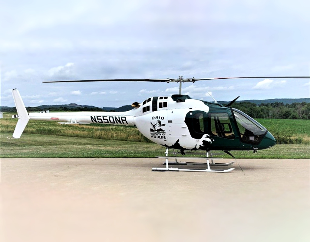 The new Bell 505 helicopter will allow ODNR to continue to responsibly monitor Ohio’s wide diversity of wildlife species and their habitats, PAC International Photo