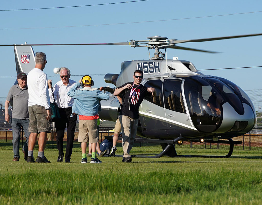 Sweet Helicopters is under contract with the Indianapolis Motor Speedway to provide management services for all helicopter operations on the property. Sweet Helicopters Photo