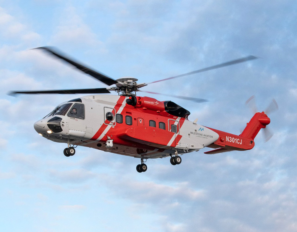 Flight hours for the Sikorsky S-92 helicopter continue to rise across all mission segments including offshore oil and gas transportation, search and rescue, executive transport and emergency response and disaster relief. Sikorsky Photo