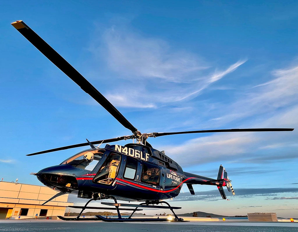 The Bell 407GXi with IFR capabilities allows Life Flight Network to expand its performance and safety of operations. Bell Photo