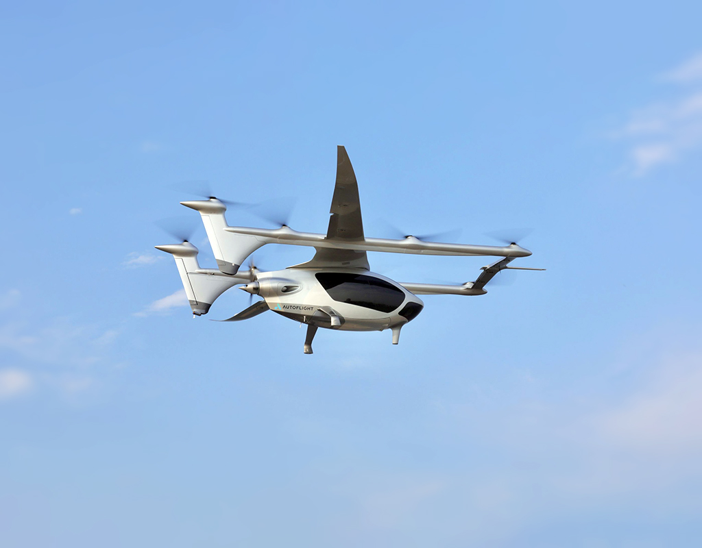AutoFlight plans to achieve a successful transition flight of its air taxi, dubbed, Prosperity I, over U.S. soil in the coming months. AutoFlight Image
