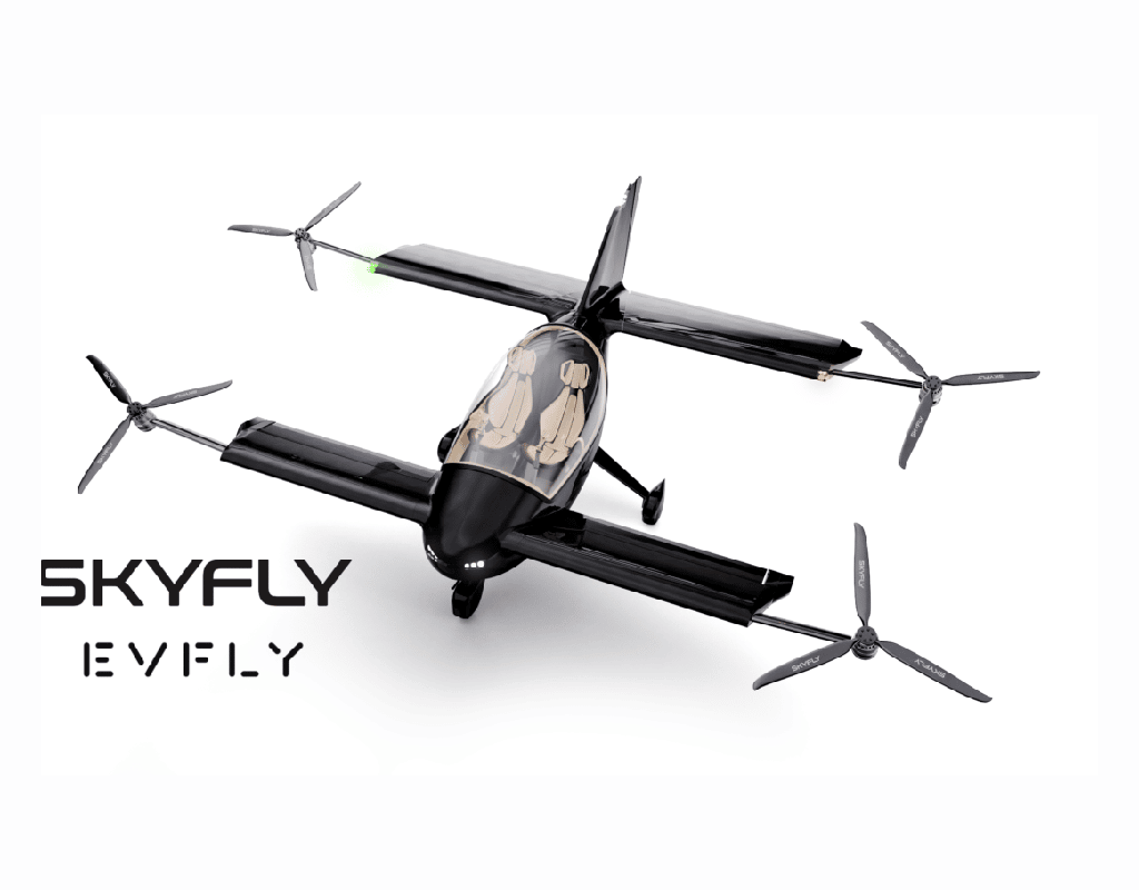The Axe is capable of flying either like a helicopter or a conventional fixed-wing aircraft. Skyfly Image