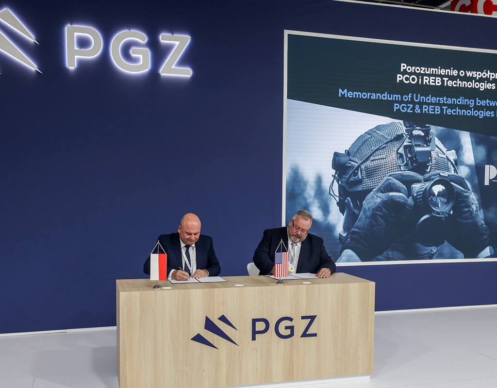 The MOU between REBTECH and PGZ was signed at the 30th International Defence Industry Exhibition in Kielce, Poland in September. REBTECH Photo