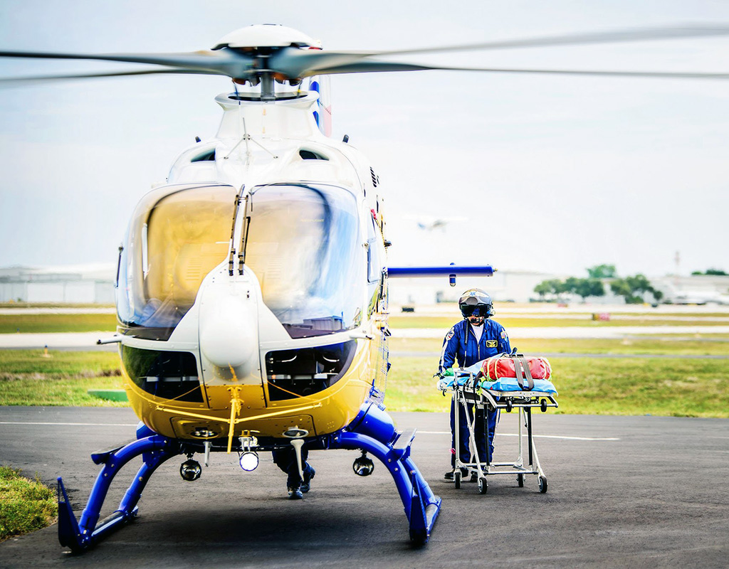 More than half of all air medical helicopters flying in North America were produced by Airbus, and Airbus helicopters are flown by all of the continent’s major HEMS operators. Dianne Bond Photo