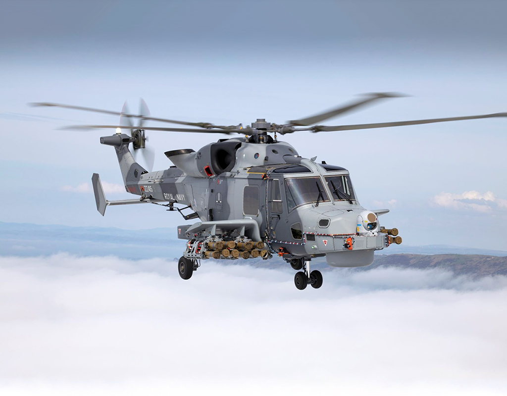 The twin-engine AW159 helicopter is a modern, multi-role and agile platform utilized for anti-submarine warfare (ASW) and anti-surface warfare (ASuW) roles around the world. Leonardo Photo