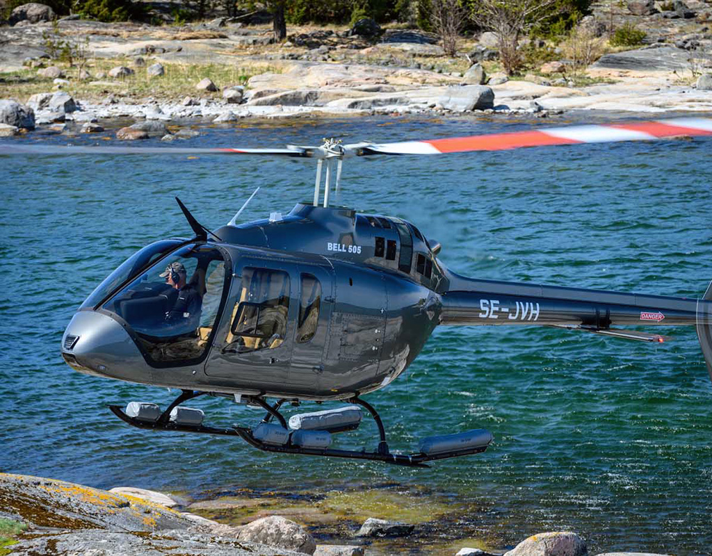 With part of the Stockholm Archipelago on the doorstep of its main base, ProFlight Nordic aircraft are fitted with emergency flotation devices for safe operations across water. Roslagens Photo