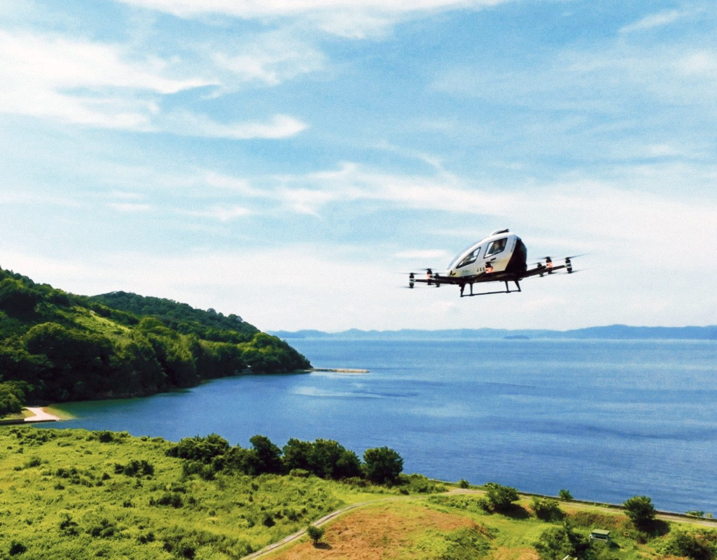 EHang has been inducted into Japan’s Public-Private Committee for Advanced Air Mobility, a platform for players in the public and private sectors on adopting eVTOLs in Japan. EHang Image