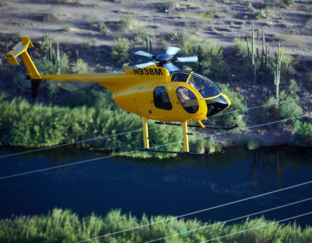 MD Helicopters working to transform the type certificate-based MD 500E to MD 530F upgrade to a Technical Bulletin. MDH Photo