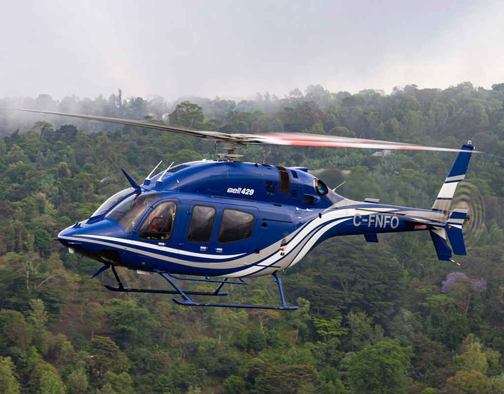The Bell 429 is a popular choice for the African market and continues to demonstrate important qualities such as safety, reliability, and performance. Bell Textron Inc. Photo