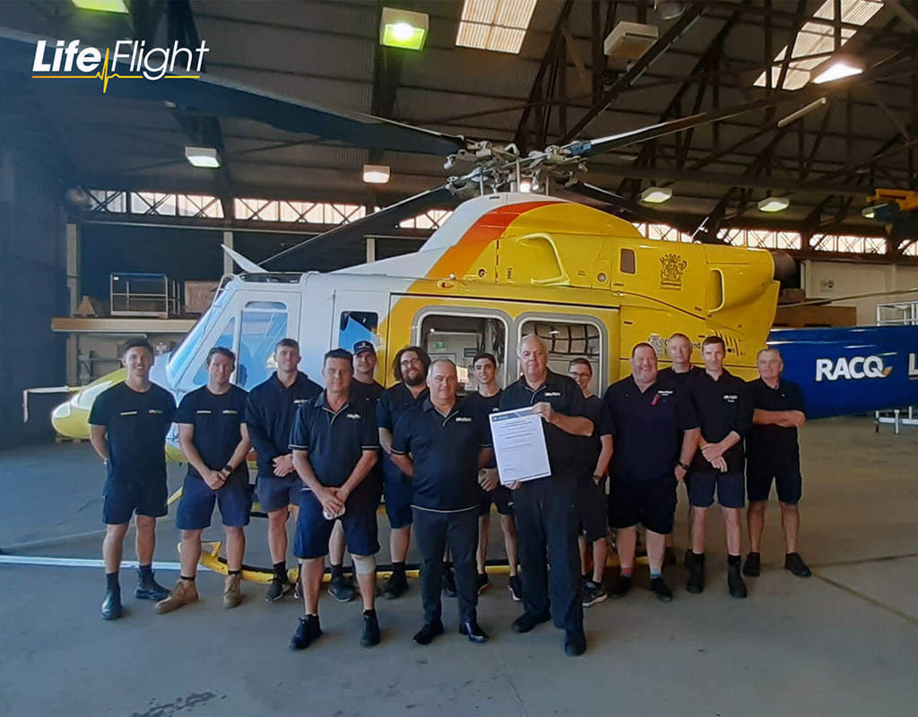 CASA has now granted the LifeFlight AMO the official five-year approval, which demonstrates the LifeFlight AMO is operating to internationally recognized aviation regulations. LifeFlight Photo