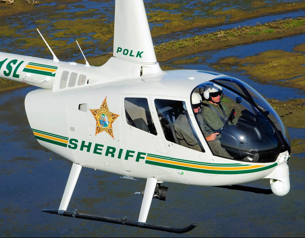 Polk County Sherriff’s Aviation Unit now has three R66 Police Helicopters. Robinson Helicopter Company Photo