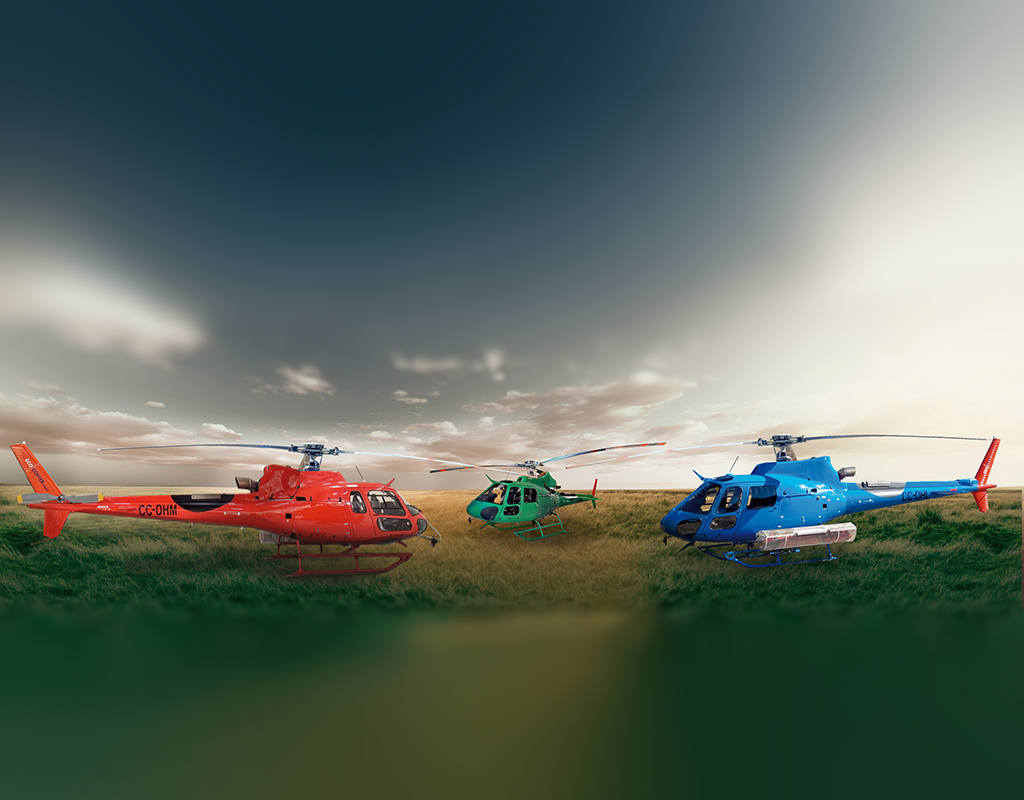 The new helicopters will be used for the different types of aerial work and services provided by the company, mainly in the mining sector, energy, telecommunications, aeromedical transfers, offshore services for oil platforms, forest firefighting, and a wide range of aerial missions. Ecocopter Photo