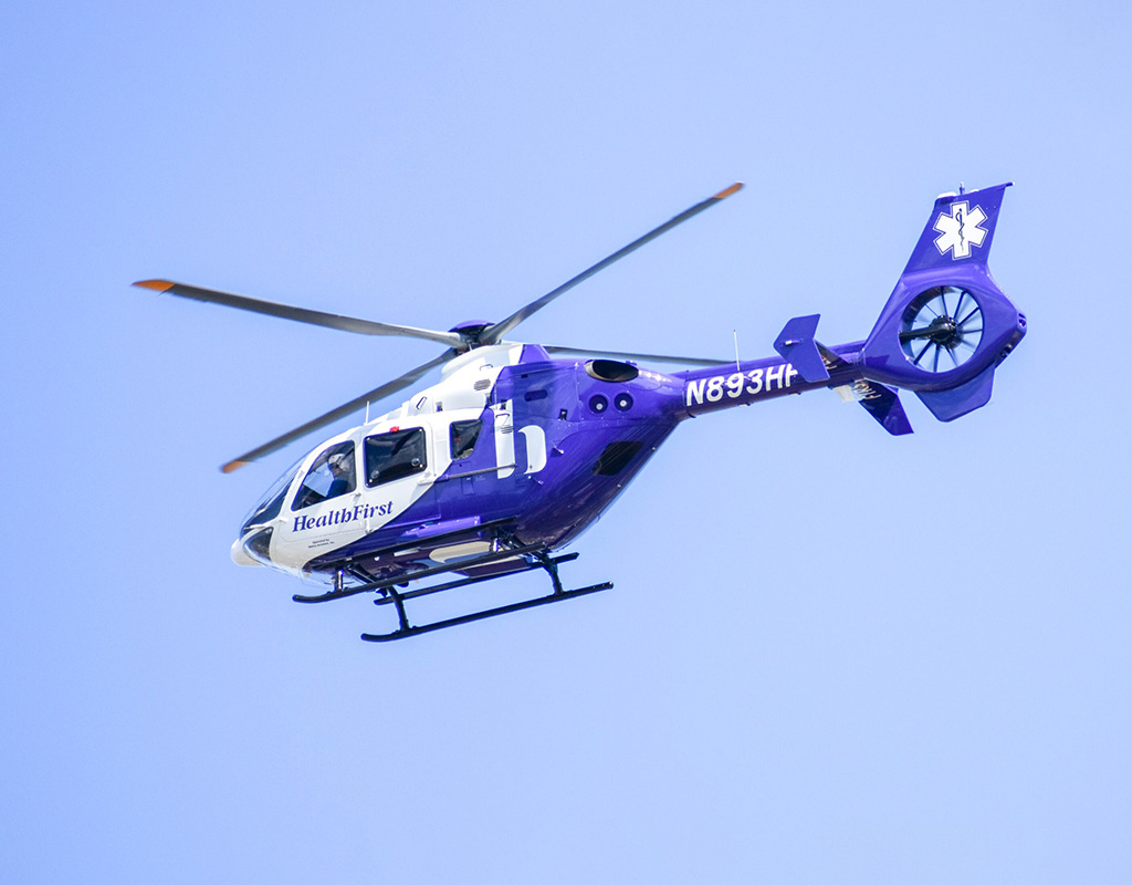 Metro Aviation recently delivered an EC135 to Health First, headquartered in Melbourne, FL. Metro Aviation Photo