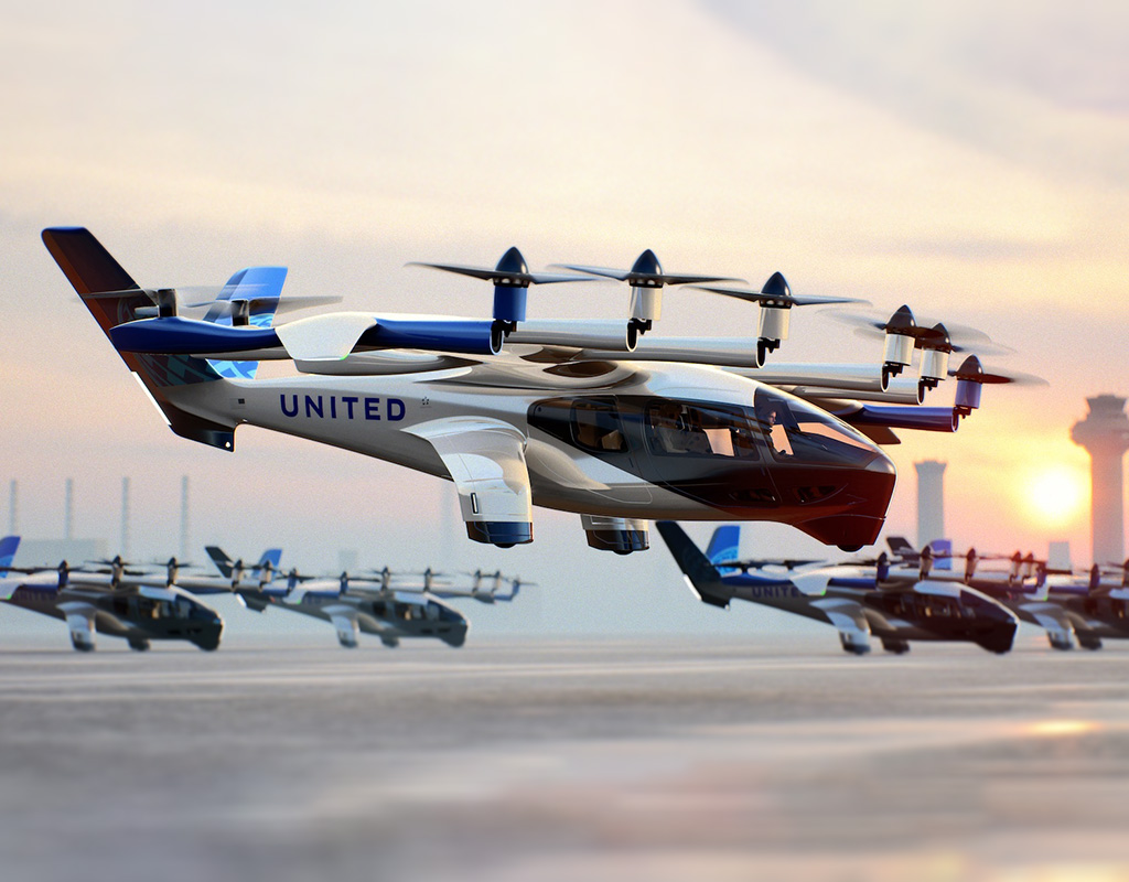 Archer Aviation and United Airlines plans to launch their first air taxi route in Chicago, between O’Hare International Airport and Vertiport Chicago. Archer Image