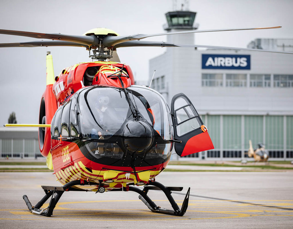 Norwegian Air Ambulance Helicopter was the first operator in the world to receive the new five-bladed Airbus H145. Patrick Heinz Photo