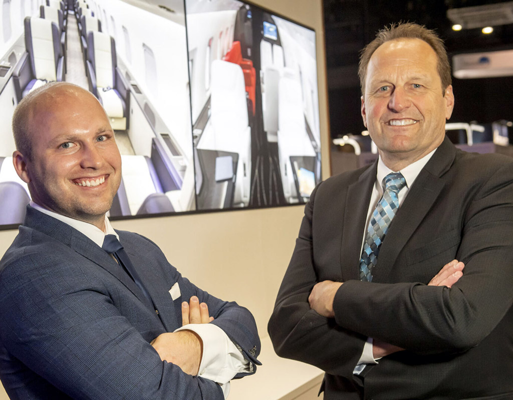 (L to R) David Vanderzwaag CEO and Ross Bellingham, VP Customer Relations. (Credit: Airhawke)