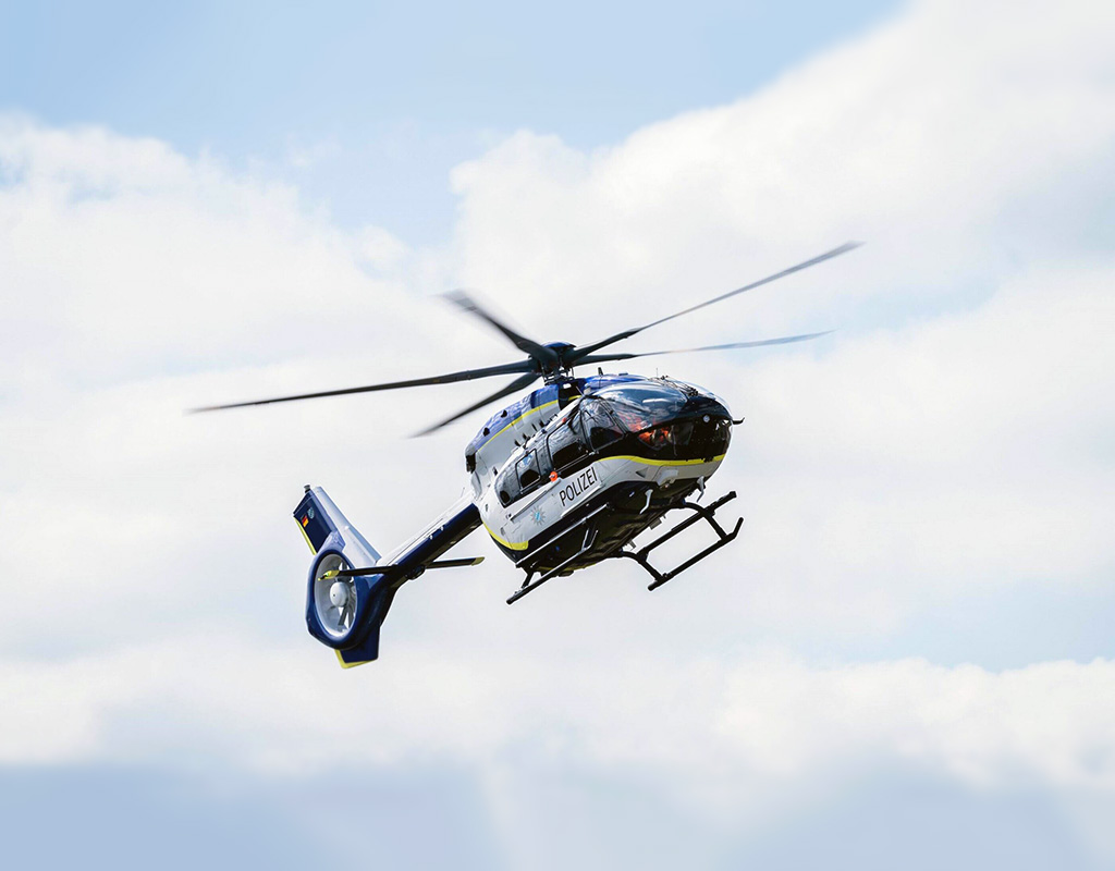 Airbus has delivered the first two of eight five-bladed H145s to the Bavarian Police. Airbus Photo